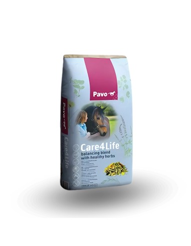 Mezcla de Hierbas para Caballos PAVO Care4Life 15 Kg - para Dietas Ligeras, Digestivas y Naturales