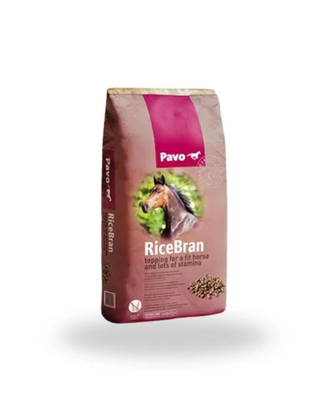 Pavo RiceBran 20 kg – Topping Energético Natural para Caballos
