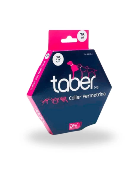 Taberdog Collar Permetrina 75 cm – Protección para Perros de Razas Grandes