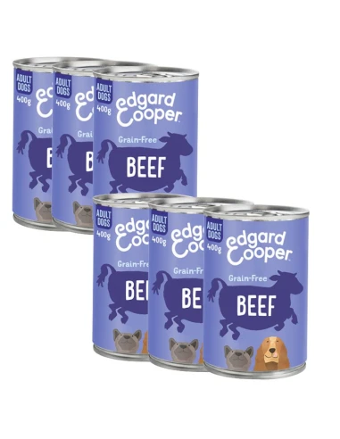Edgard & Cooper Comida Húmeda Ternera para Perros – 6x400g