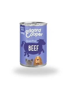 Comida humeda EDGAR COOPER para perros ADULT Ternera 6 x 400 gr