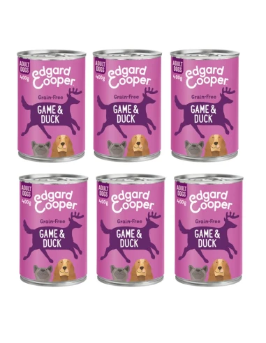 Edgard & Cooper Perros Adultos Venado y Pato – Comida Húmeda 6x400g