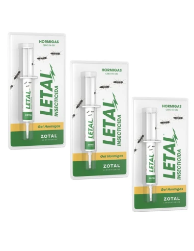 Pack Insecticida Hormigas LETAL TRX ZOTAL – 60 g en Jeringa Dosificadora