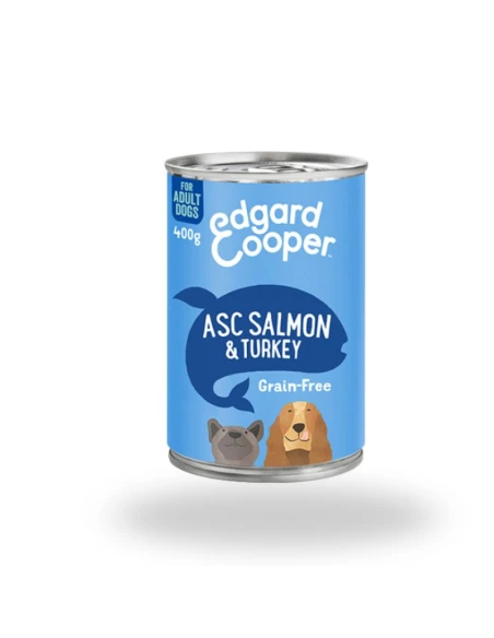 Comida Húmeda para Perros Adultos Salmón y Pavo – EC Canine 6x400g