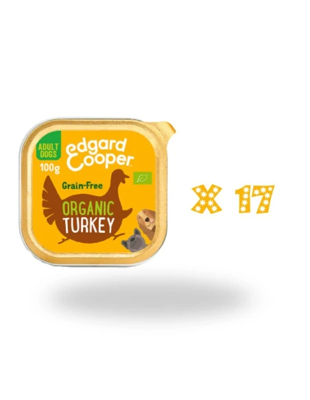 EC Canine Bio Organic Pavo Adulto – Comida Húmeda Ecológica 17x100g