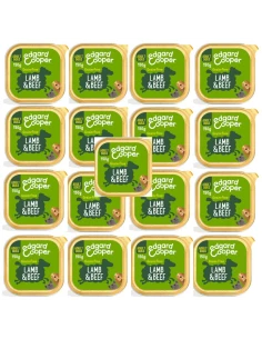 Comida humeda EDGAR COOPER para perros ADULT CORDERO Y TERNERA 17 X 100 GRS