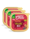 Comida humeda EDGAR COOPER para perros ADULT TERNERA ORGANICA 3 X 100 GRS