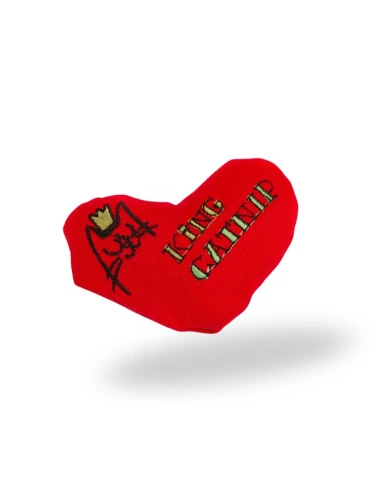Juguete de Corazón para Gatos KING CATNIP con Hierva Gatera