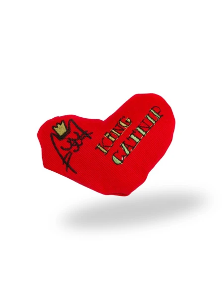 Juguete de Corazón para Gatos KING CATNIP con Hierva Gatera