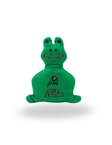 King Catnip Rana – Juguete para Gatos con Hierba Gatera Natural