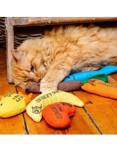 Juguete de Rana para Gatos KING CATNIP con Hierva Gatera