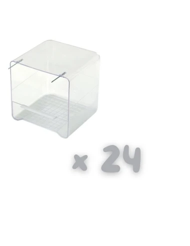 Bañera Externa para Aves 2GR Reggio Compatible con Todas las Jaulas PACK 24UDS