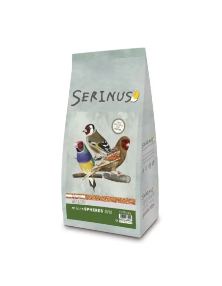 Complementos para aves|Serinus Wet and Dry microspheres 25/18 800 gr