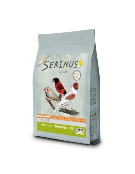SERINUS Wet and Dry microspheres 25/18 3 Kg para canario y pequeños pajaros