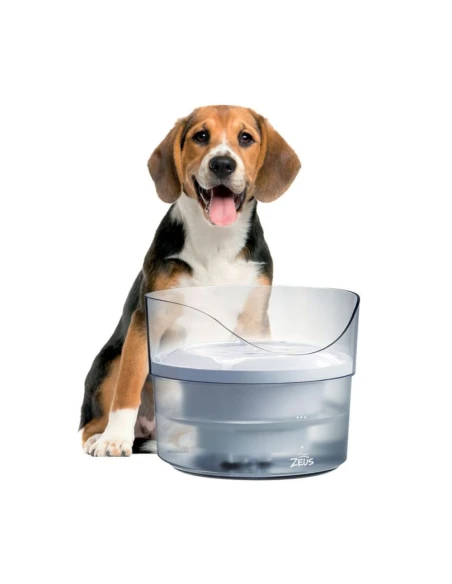 Fuente ZEUS Fresh & Clear 1,5L | Agua Filtrada para Gatos y Perros Pequeños