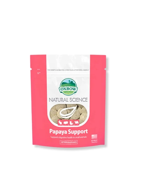 Complementos para aves|Suplemento de Papaya Apoyo al Aparato Digestivo de Roedores OXBOW Natural Science 33gr