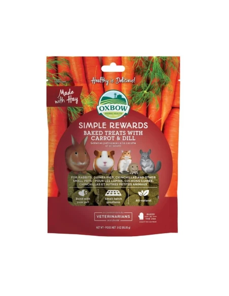 Complementos para aves|Golosinas Horneadas con Zanahoria y Eneldo - Oxbow Essentials 85g