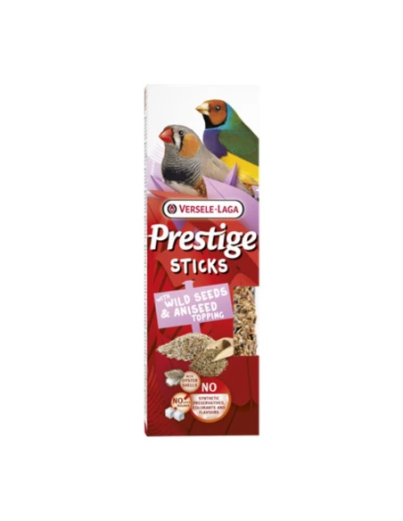 Complementos para aves|Barritas para Pajaros Exóticos VERSELE LAGA Sticks con Semillas Silvestres y Anis 2 x 30gr