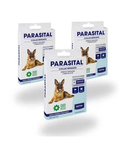Zotal Parasital Collar Antiparasitario Perros Grandes | Pack 3 Unidades