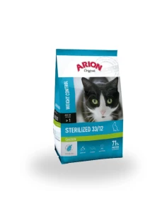 Comida para Gato Esterilizado ARION ORIGINAL Sterilized de Pollo y Arroz 7,5kg