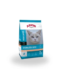 Comida para Gato Esterilizado ARION ORIGINAL Sterilized de Salmon y Arroz 7,5kg