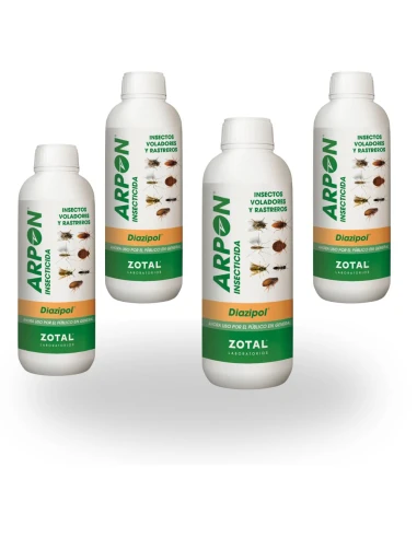 ARPÓN DIAZIPOL 250 ml PACK 4 uds -Insecticida para insectos voladores y rastreros