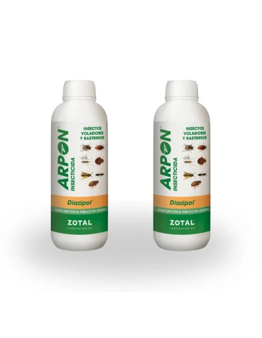 ARPÓN DIAZIPOL 250 ml PACK 2 uds de Insecticida para insectos voladores y rastreros