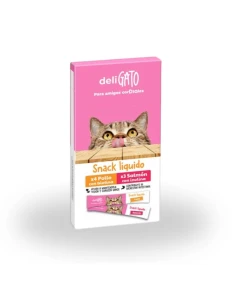 DELIGATO Snack liquido para gato, bolsa de 105 gr