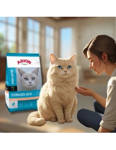 Comida para Gato Esterilizado ARION ORIGINAL Sterilized de Salmon y Arroz 2kg
