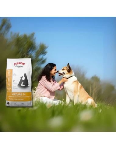 Pienso para Perro Senior de Raza Med/Gra ARION ORIGINAL Mature +7 Pollo 2kg