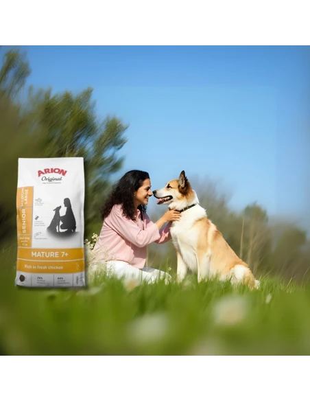 Pienso para Perro Senior de Raza Med/Gra ARION ORIGINAL Mature +7 Pollo 2kg|Complementos para aves