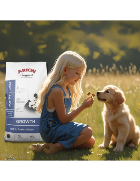 Pienso para Perro Cachorro de Raza Grande ARION ORIGINAL Growth Pollo 12kg