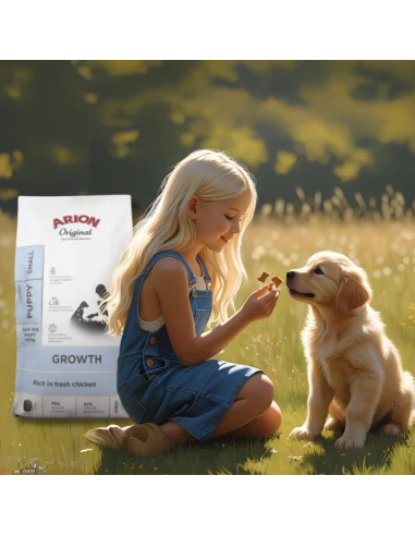 Pienso para Perro Cachorro de Razas Pequeñas ARION ORIGINAL Growth Pollo 2kg