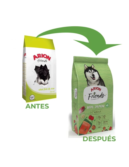 Pienso para Perro ARION FRIENDS Vital Salmon 14kg|Complementos para aves