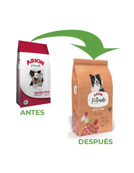 Pienso para Perro ARION FRIENDS Vital Cordero 3kg|Complementos para aves
