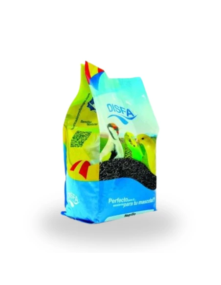 semilla de NEGRILLO Disfa, para aves, bolsa de 4 kg