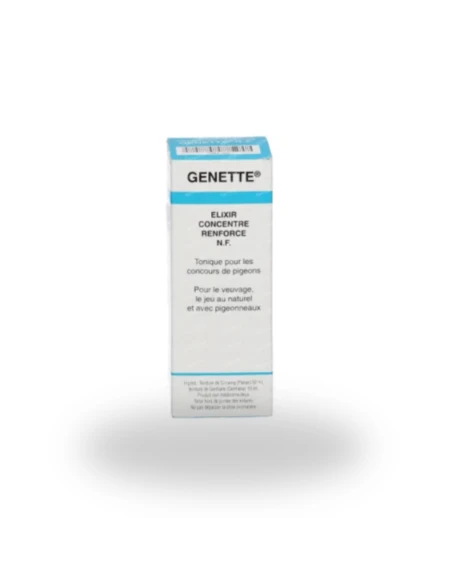 Tonico energizante GENETTE ELIXIR 60 ml para palomas|Complementos para aves