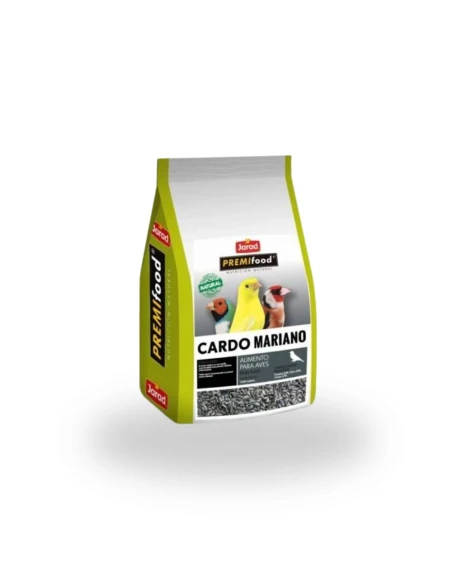 Semilla de CARDO MARIANO PREMIFOOD de JARAD 400 GR para todo tipo de aves|Complementos para aves