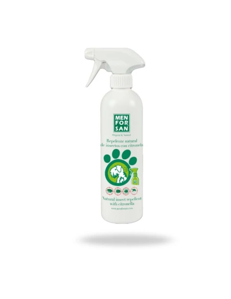 Pack 2 MENFORSAN - Spray repelenta para perros con citronela, 500 ml