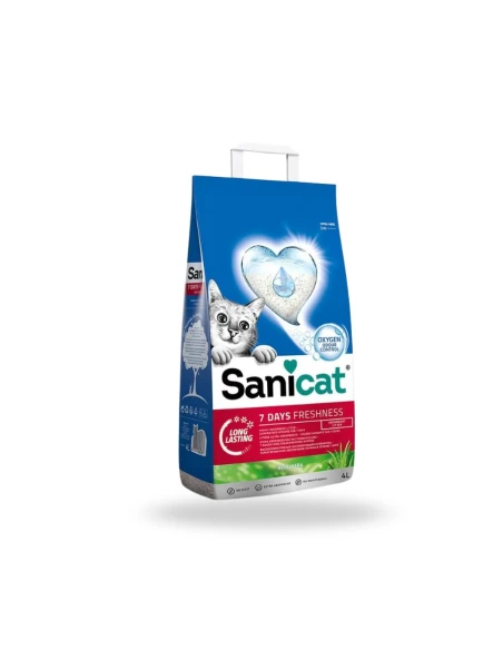 Arena Absorbente para Gatos SANICAT Aloe Vera 7 Días 4L