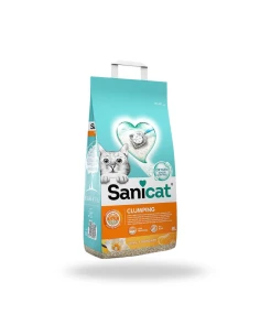 Arena Absorbente para Gatos SANICAT Clump Vainilla y Mandarina 8L