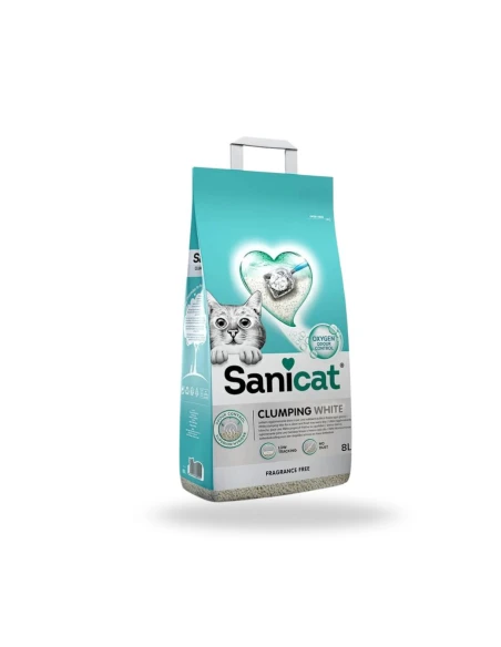Sanicat Clump White Duo 10L | Arena Aglomerante Blanca