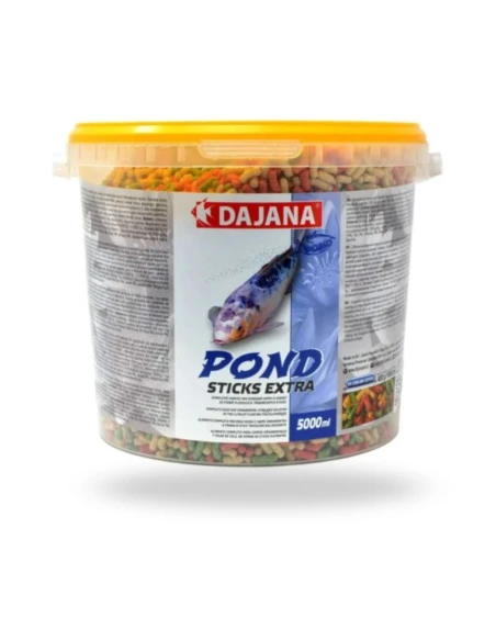 Comida para Peces de Estanque DAJANA Sticks Extra 5 Litros
