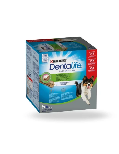 Snacks Dental para Perro Mediano PURINA DENTALIFE Multipack 42 sticks