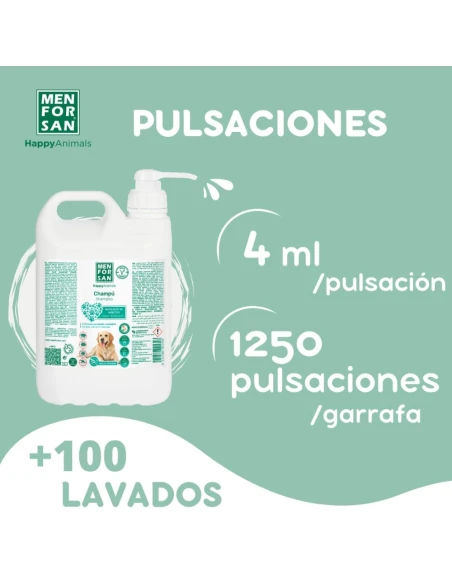 Champú MENFORSAN Repelente de Insectos para Perros 5Lts Envase Profesional