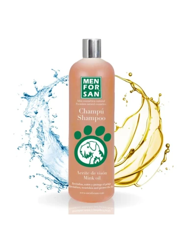 Shampooing Menforsan pour chiens 1L avec huile de vison