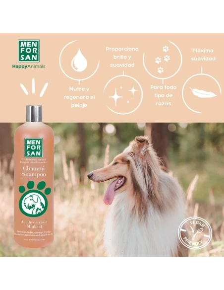 Shampooing pour chien Menforsan à l’huile de vison 300ml