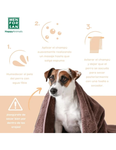 Shampooing pour chien Menforsan à l’huile de vison 300ml