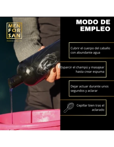 Champú para caballos con biotina MENFORSAN 1 litro