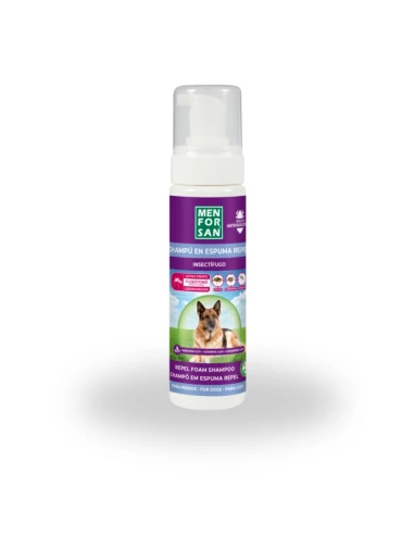 Shampoo in foam, formulated to ward off all kinds of external parasites.